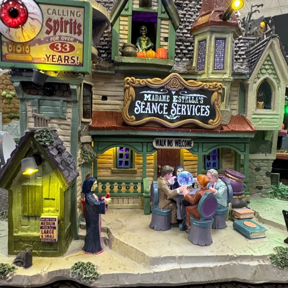 Lemax Madame Estella's Seance Services Spooky Town Halloween Village 2026 New